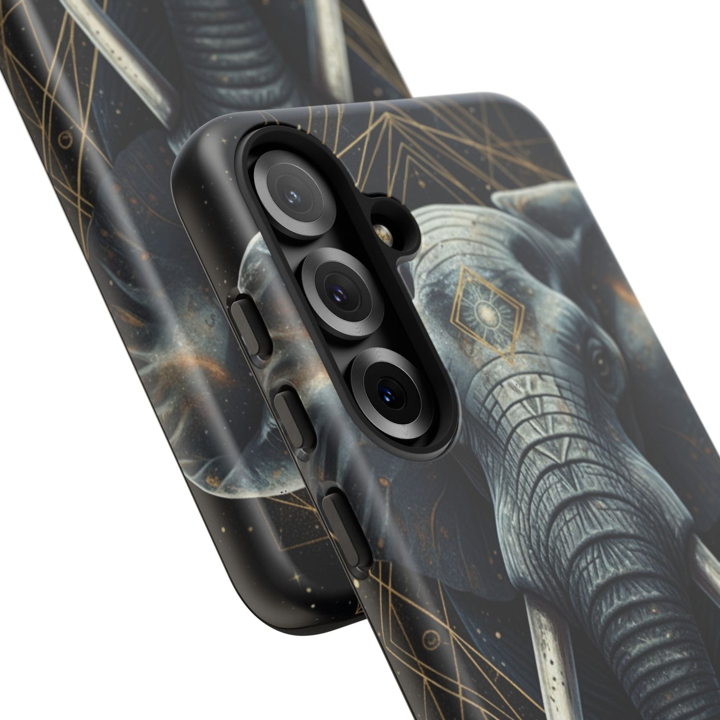 Elephant Mandala Phone Case | Minimal Gold Accent Tough Case