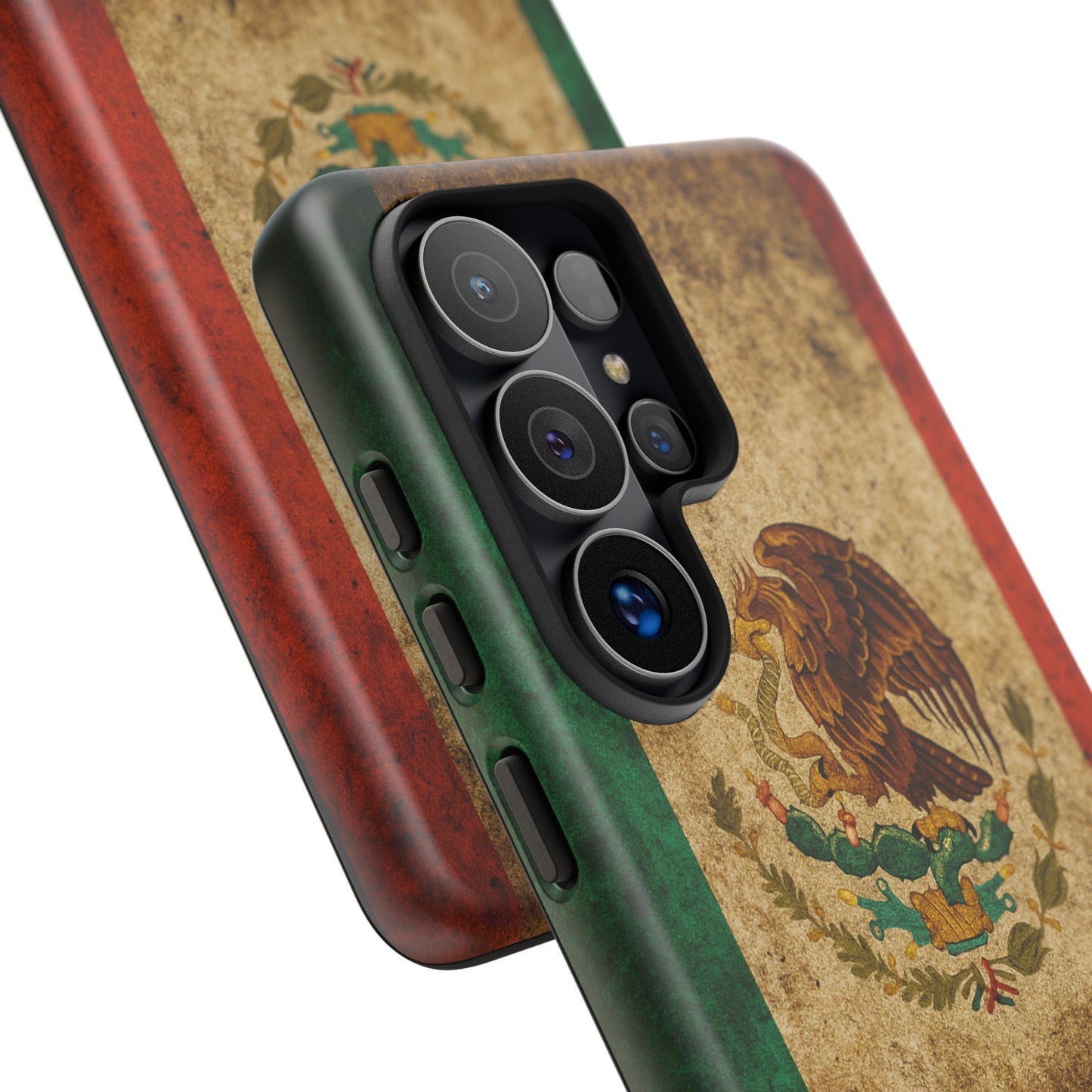 Vintage Mexico Flag Phone Case – Mexican Pride Grunge Flag Aesthetic Tough Case