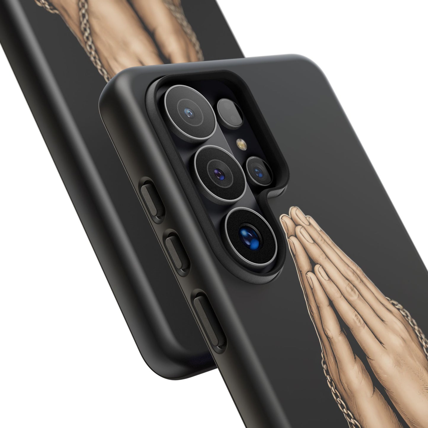 Praying Hands Cross Phone Case – Christian Faith Scripture Cover