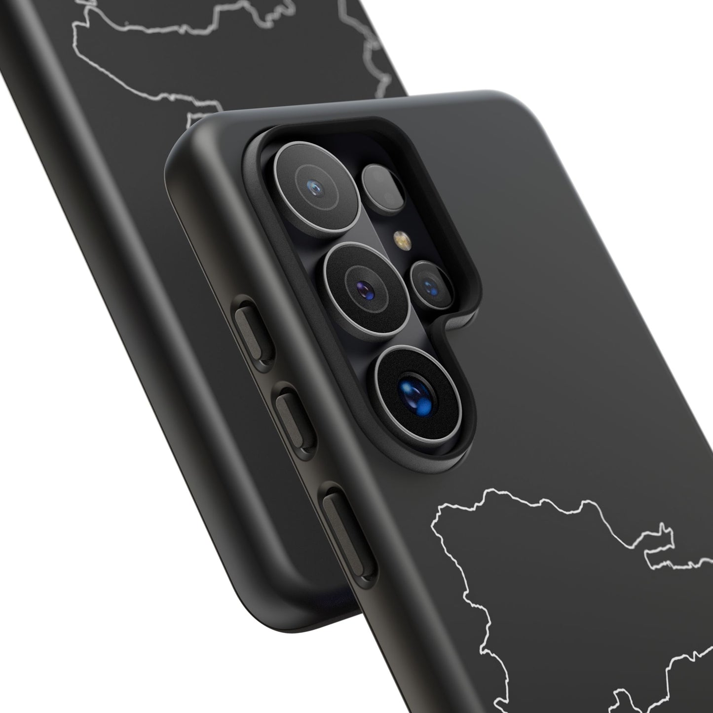 Dominican Republic Outline Phone Case – Minimal Country Map Tough Case (iPhone, Samsung, Pixel)