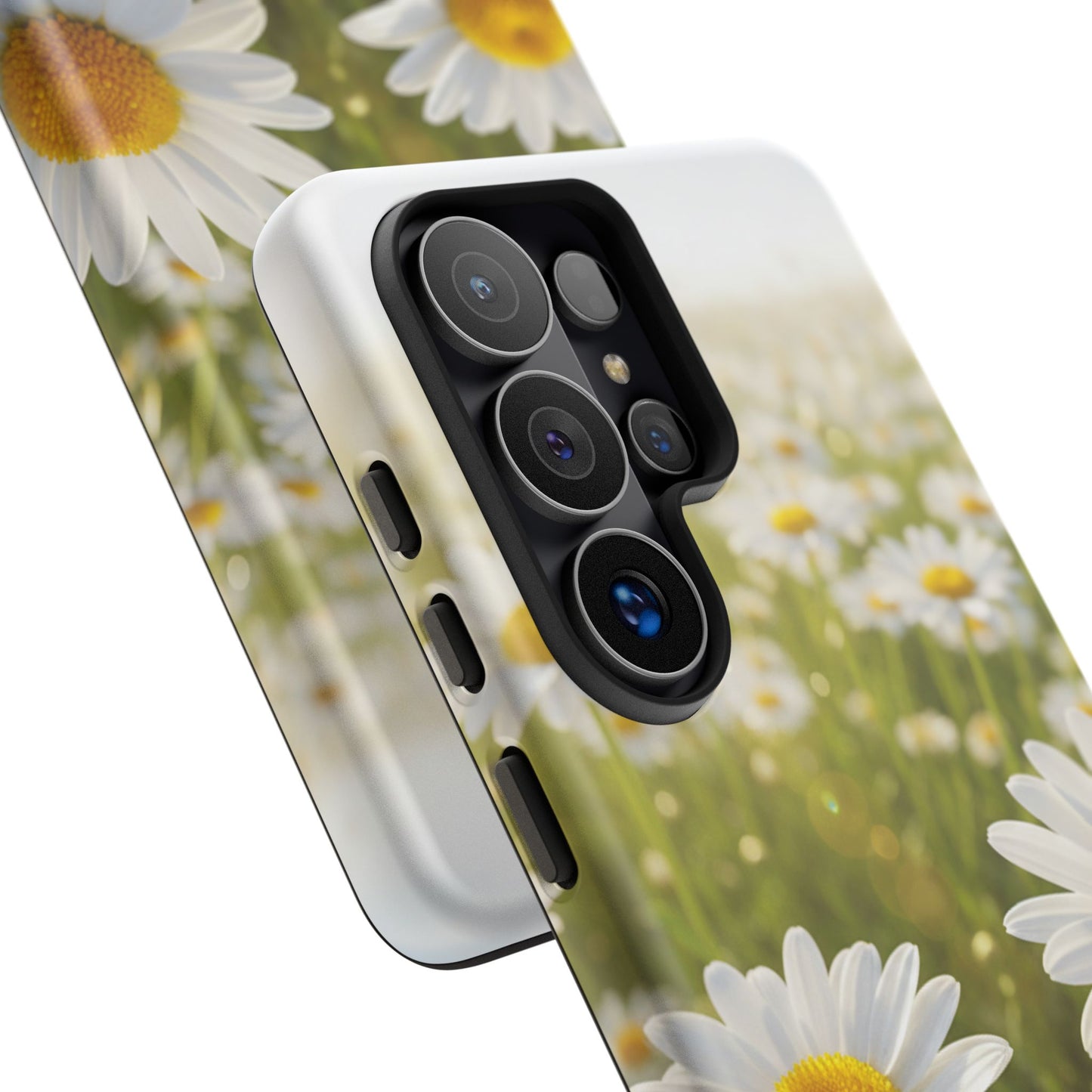 Daisy Phone Case – Floral Spring Field Tough Protective Case (iPhone, Samsung, Pixel)