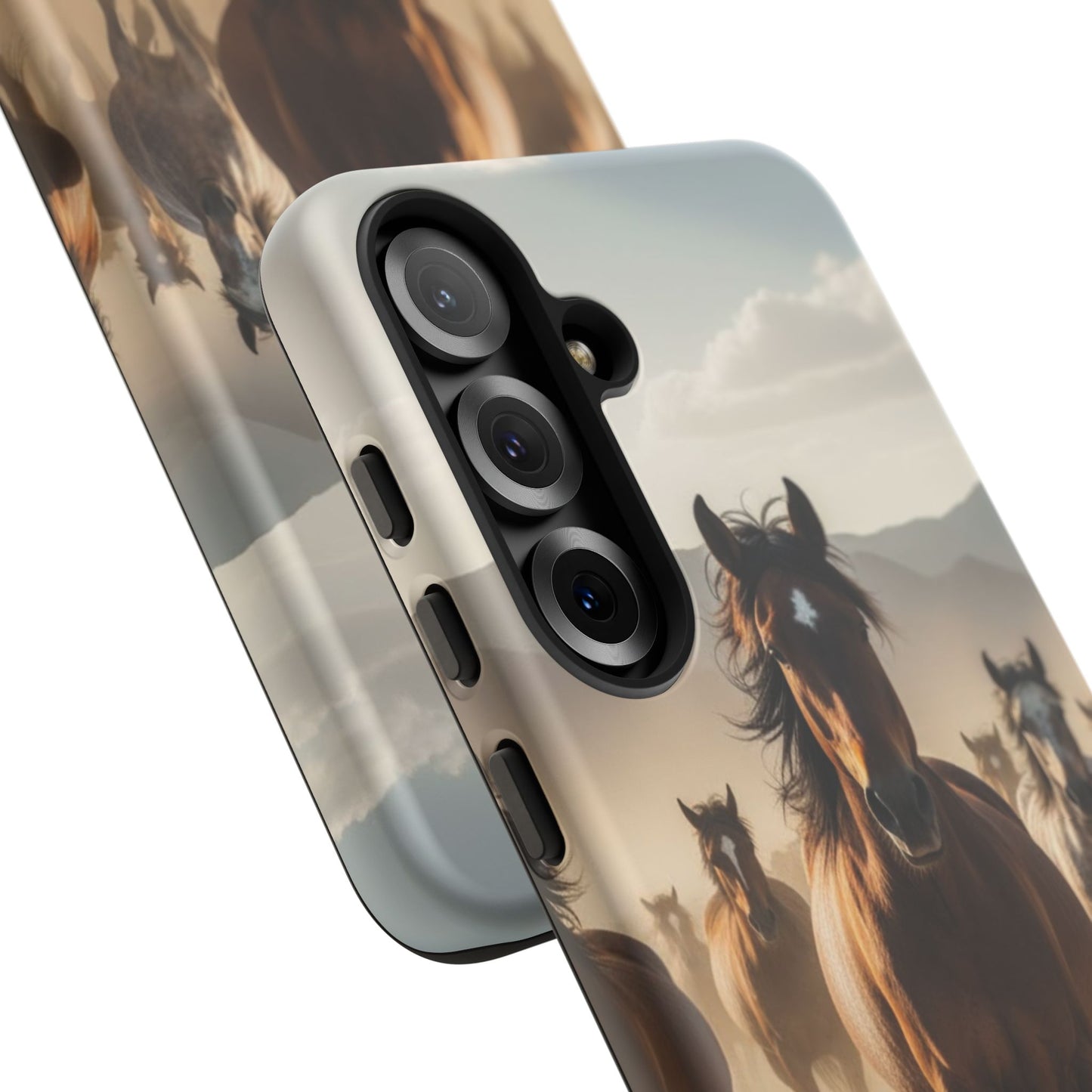 Running Horses Phone Case | Wild Mustang Herd Tough Protective Cover