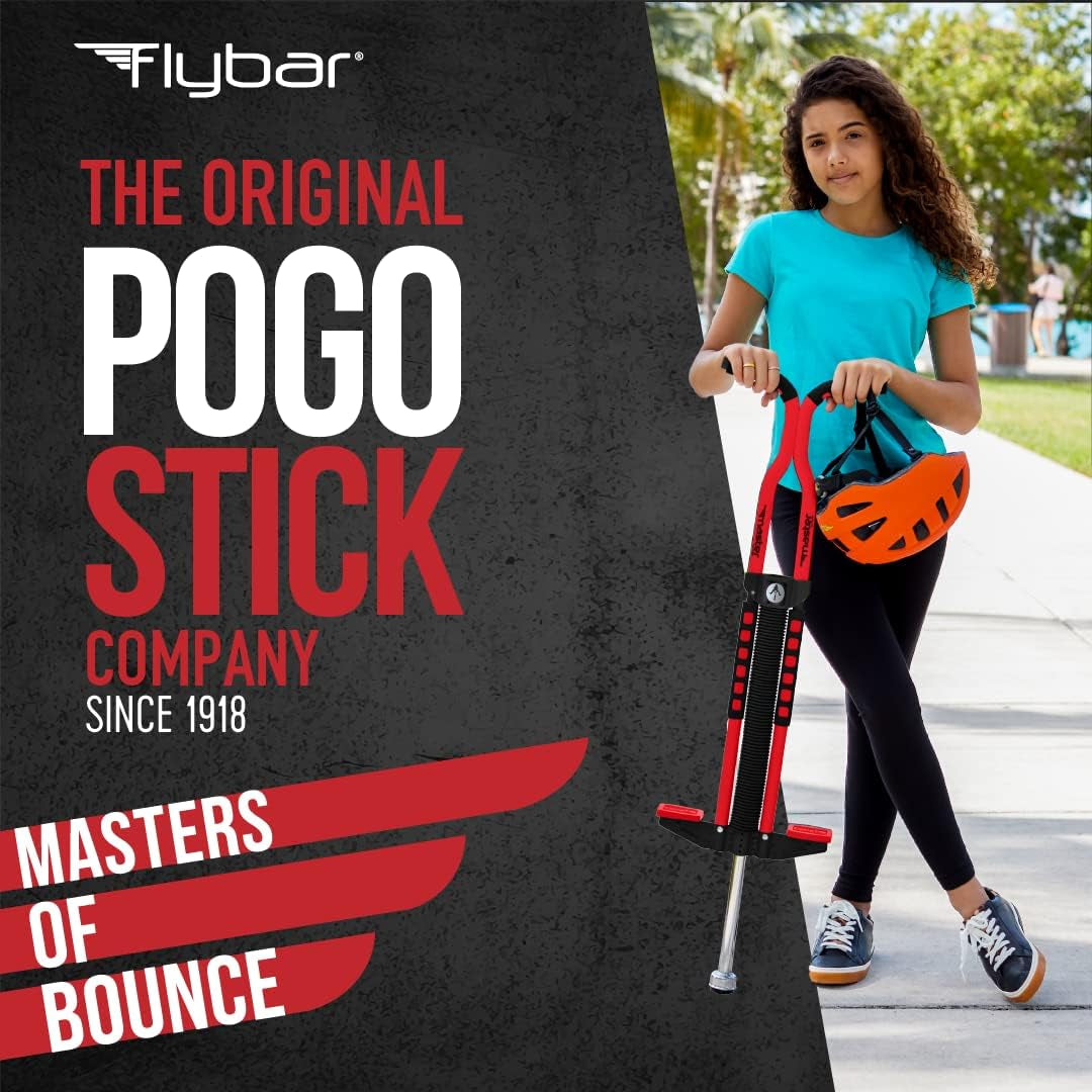 Master Pogo Stick, Ages 9+, 80 to 160 Lbs, Easy Grip Handles, Anti-Slip Pegs, Outdoor Toys for Boys Girls, outside Toys for Kids, Teens Tweens