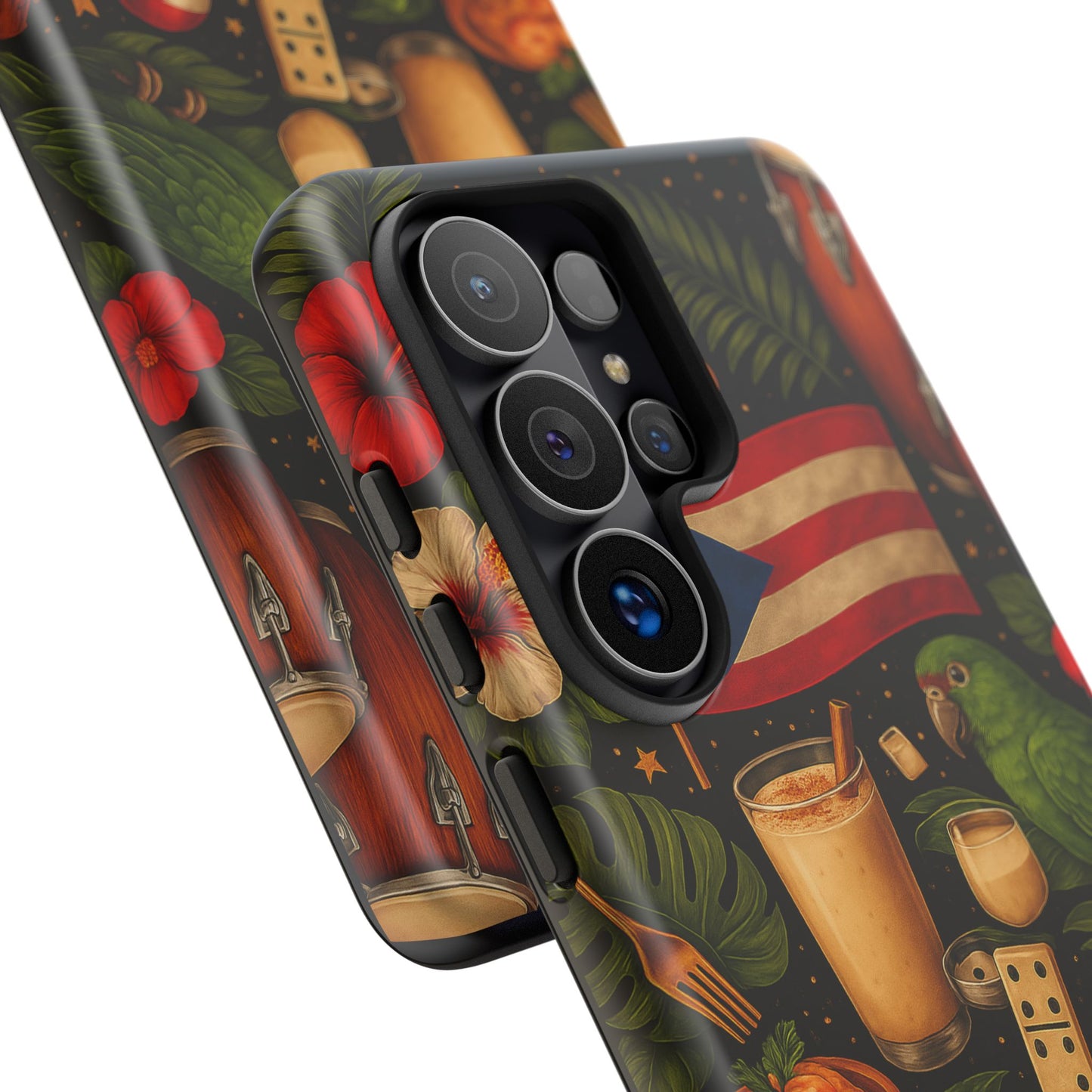 Puerto Rican Culture Phone Case | Boricua Icons Caribbean Aesthetic Tough Protective Case