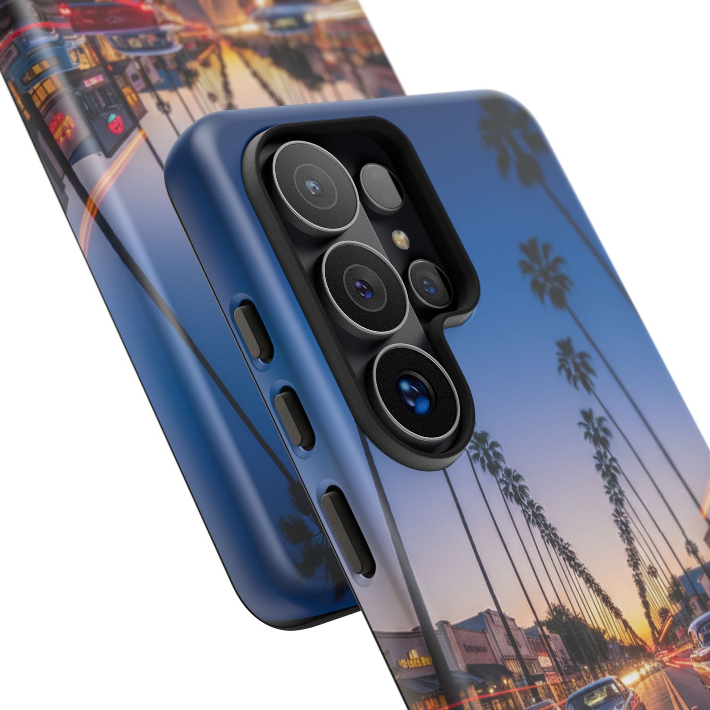 LA Sunset Boulevard Phone Case | Palm Tree Sunset Aesthetic | City Night Tough Case