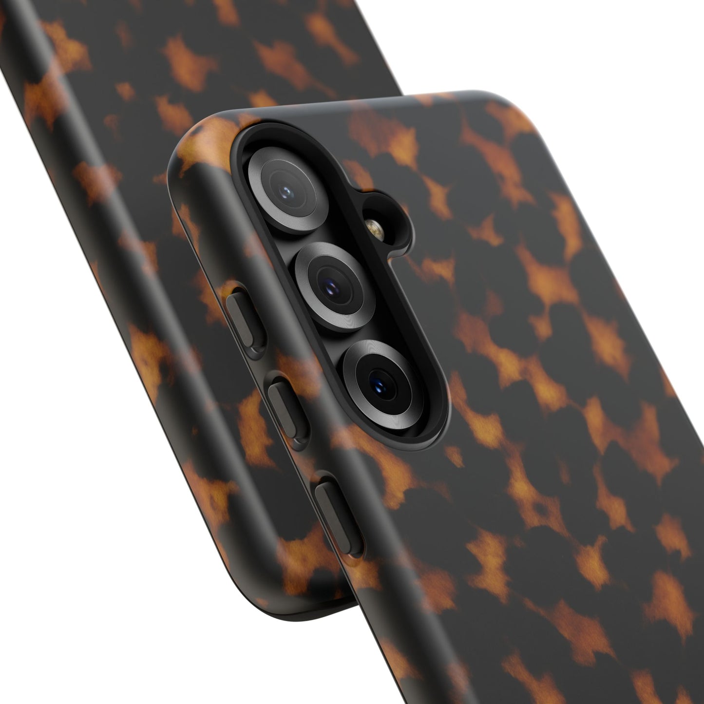 Tortoiseshell Pattern Tough Phone Case | Classic Leopard-Style Protective Cover