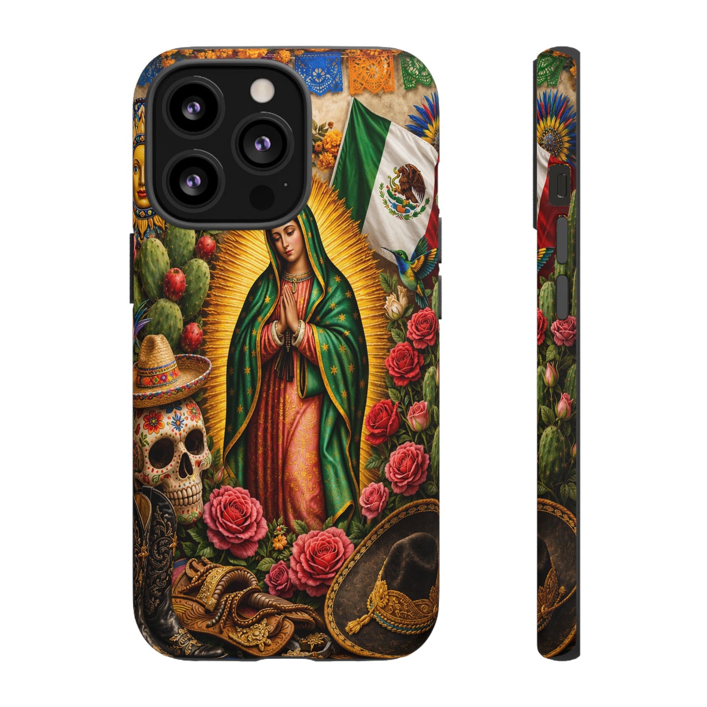 Virgen de Guadalupe Phone Case Mexican Floral iPhone Samsung Pixel Case