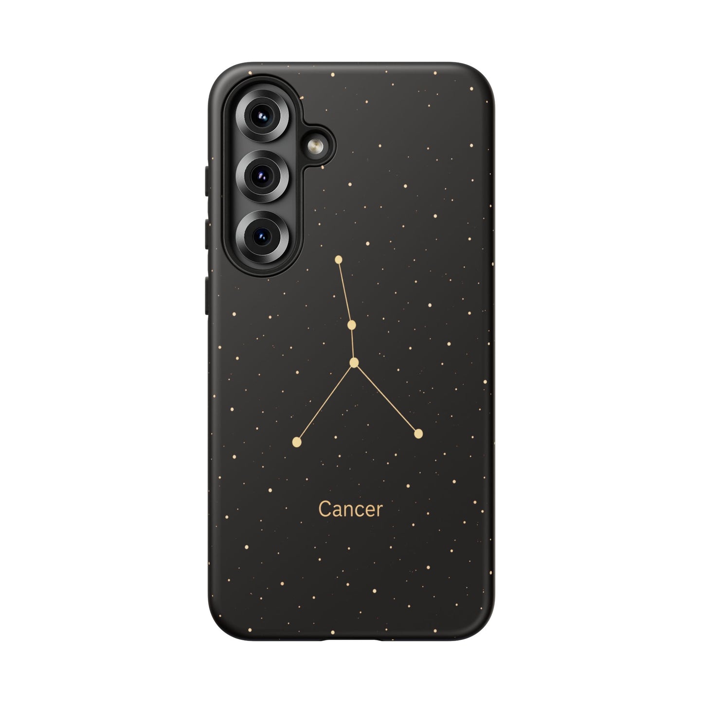 Cancer Zodiac Constellation Phone Case – Luxe Gold Celestial Cover