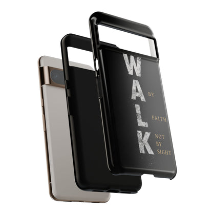 Walk by Faith Not by Sight Christian Phone Case Bible Verse Faith Cover