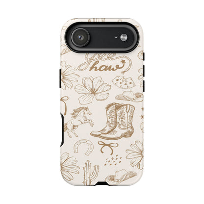 Western Cowgirl Phone Case for iPhone Samsung Galaxy Pixel Tough Case