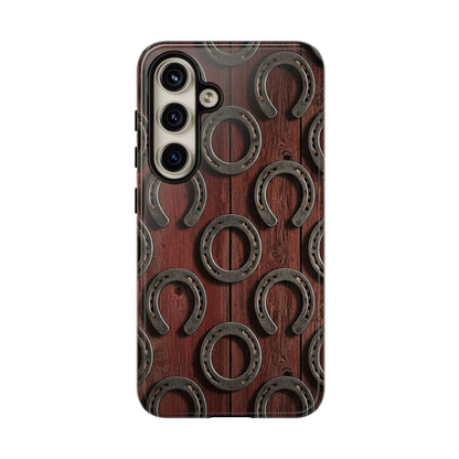 Rustic Horseshoe Western Phone Case – Cowboy Country Ranch Tough Case