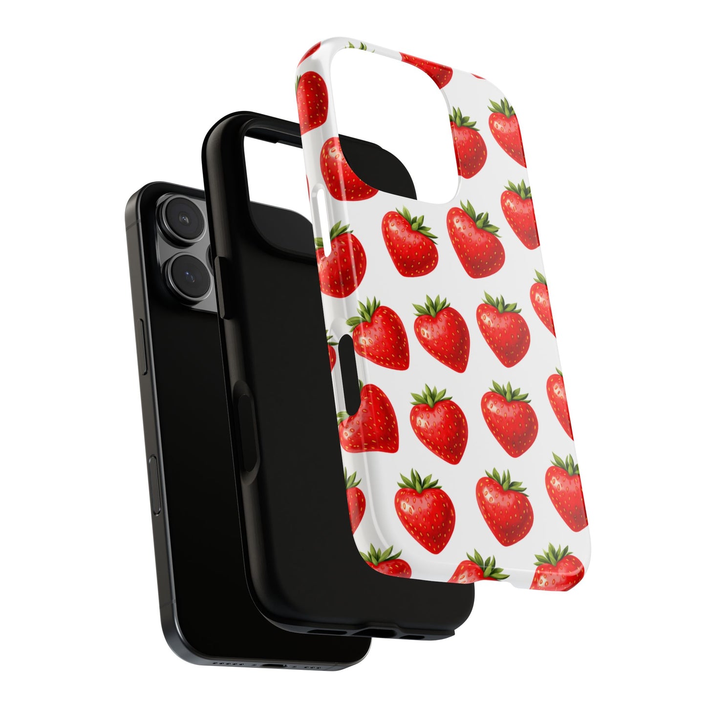 Cute Strawberry Phone Case – Aesthetic Fruit Pattern Protective Cover for Iphone, Samsung Galaxy and Pixel