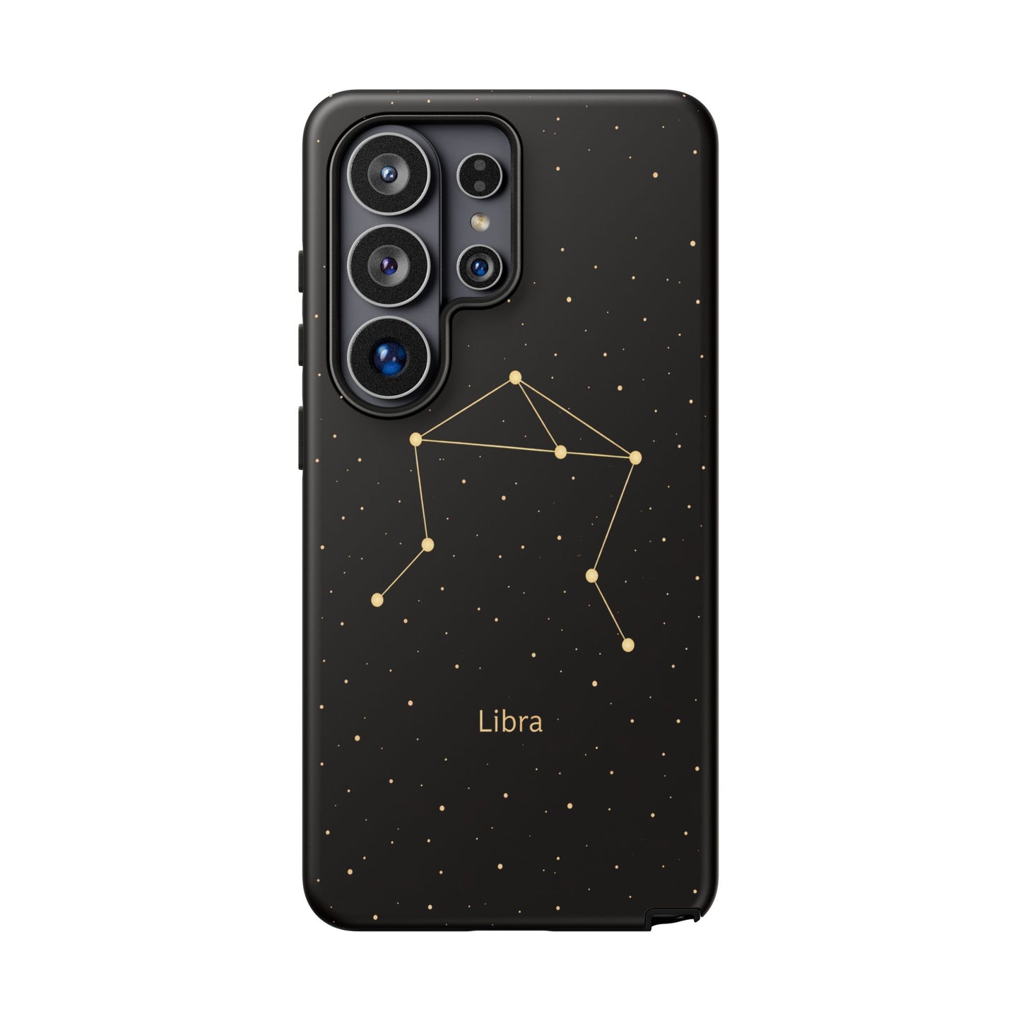 Libra Zodiac Constellation Phone Case – Luxe Gold Celestial Cover