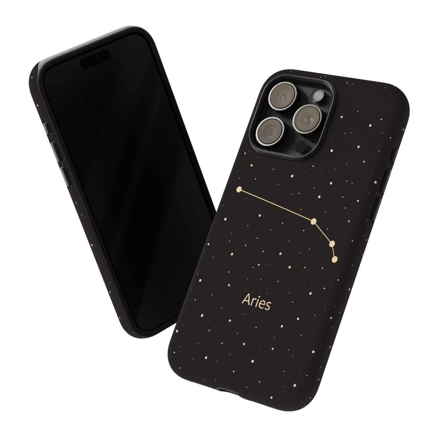 Aries Zodiac Constellation Phone Case – Luxe Gold Celestial Cover