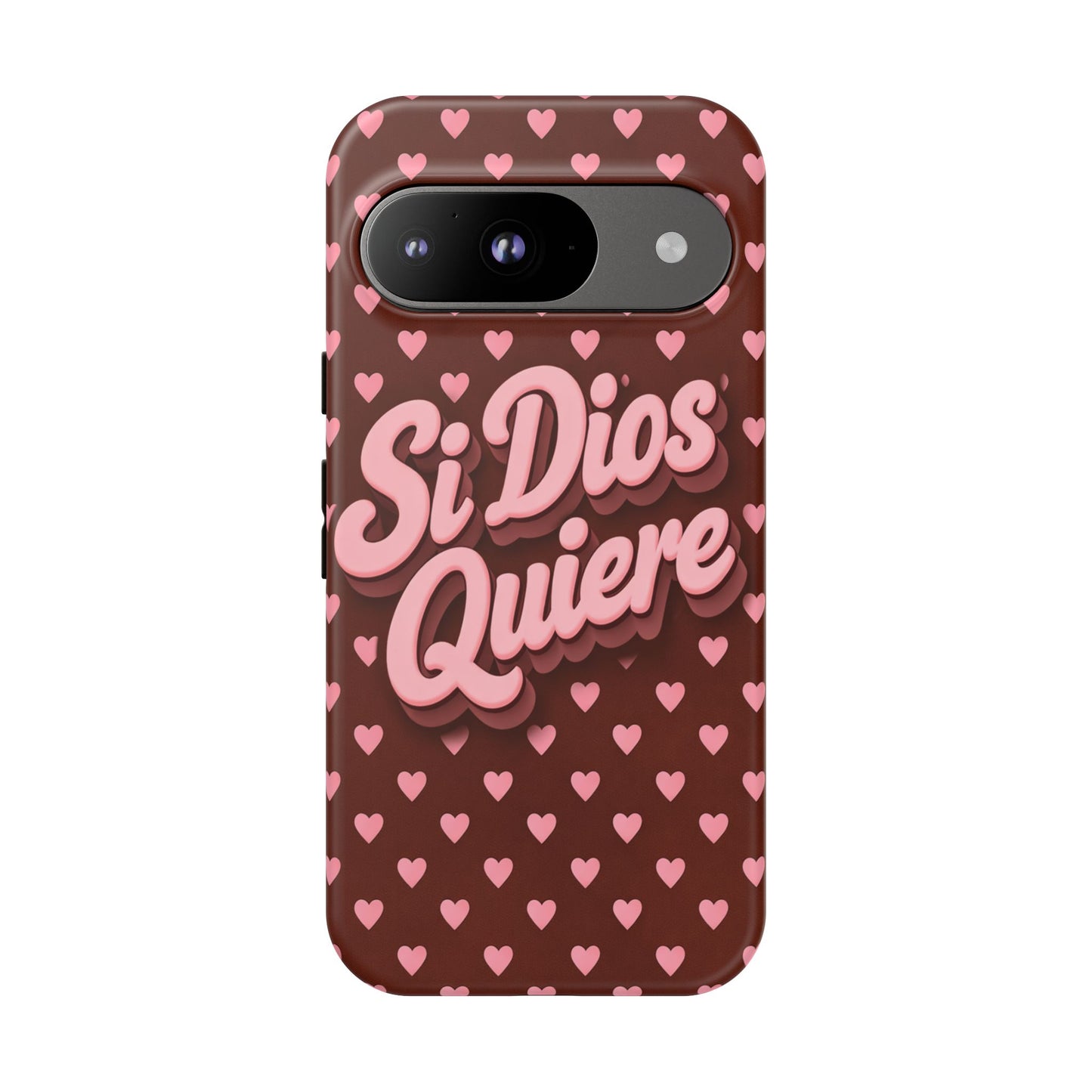 Si Dios Quiere Phone Case Latina Aesthetic Pink Hearts iPhone Samsung