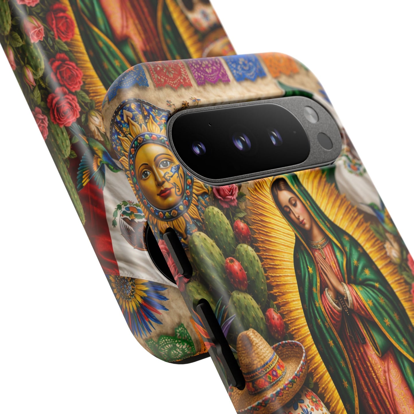 Virgen de Guadalupe Phone Case Mexican Floral iPhone Samsung Pixel Case