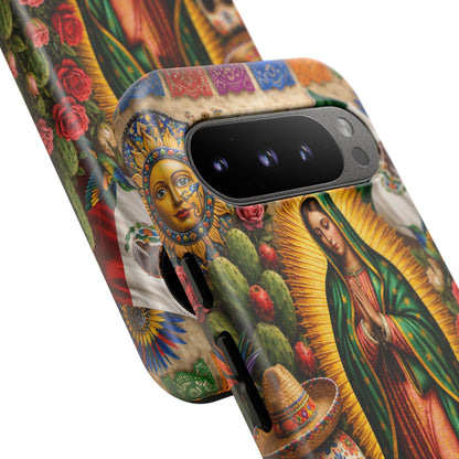 Virgen de Guadalupe Phone Case Mexican Floral iPhone Samsung Pixel Case