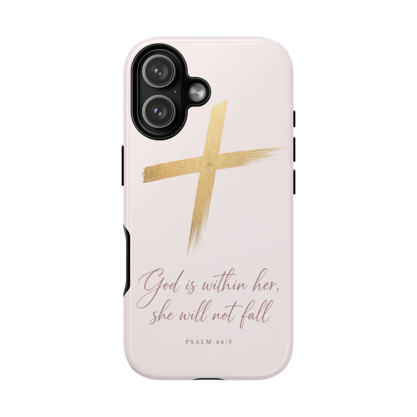 Psalm 46:5 God Is Within Her Christian Cross Phone Case Faith Gift