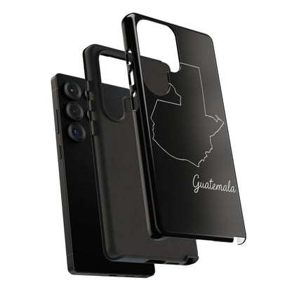 Guatemala Outline Phone Case – Minimal Country Map Tough Case (iPhone, Samsung, Pixel)