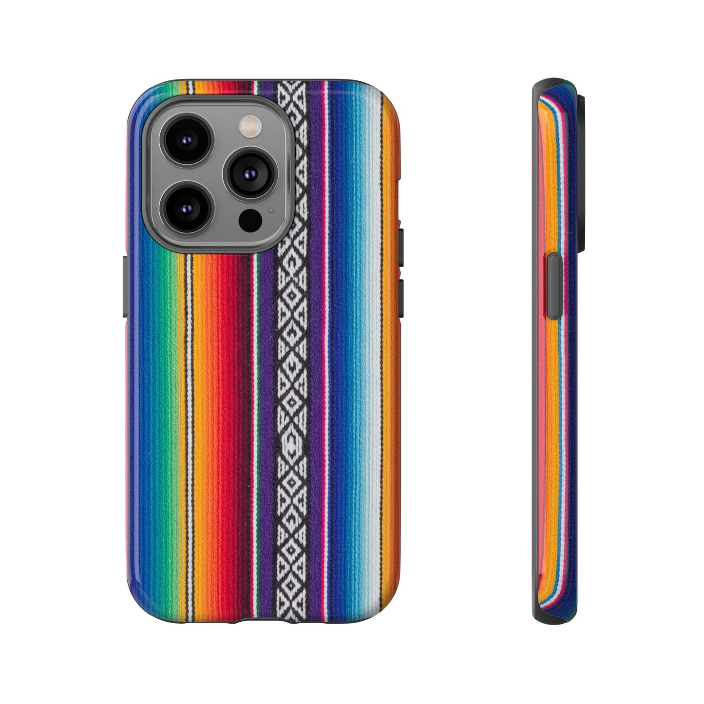 Serape Stripe Phone Case – Colorful Mexican Blanket Pattern Tough Case