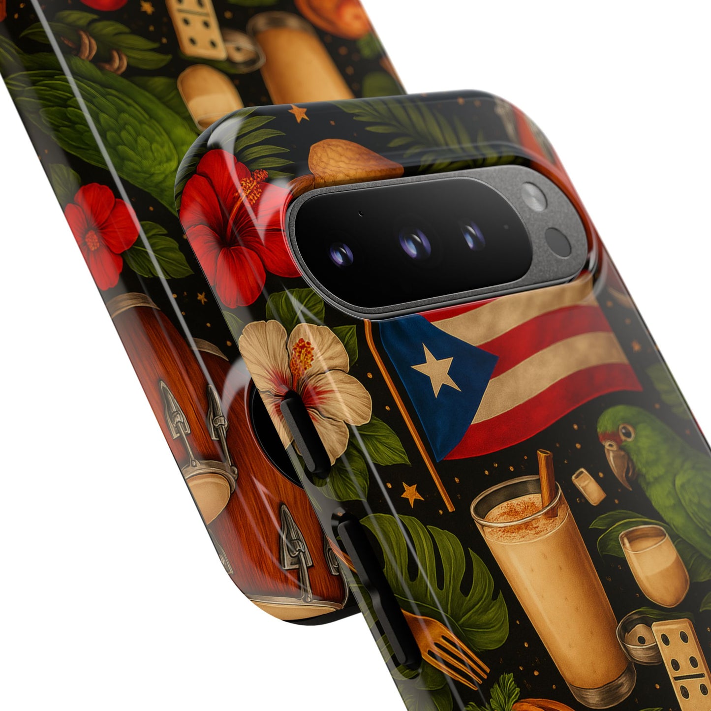 Puerto Rican Culture Phone Case | Boricua Icons Caribbean Aesthetic Tough Protective Case