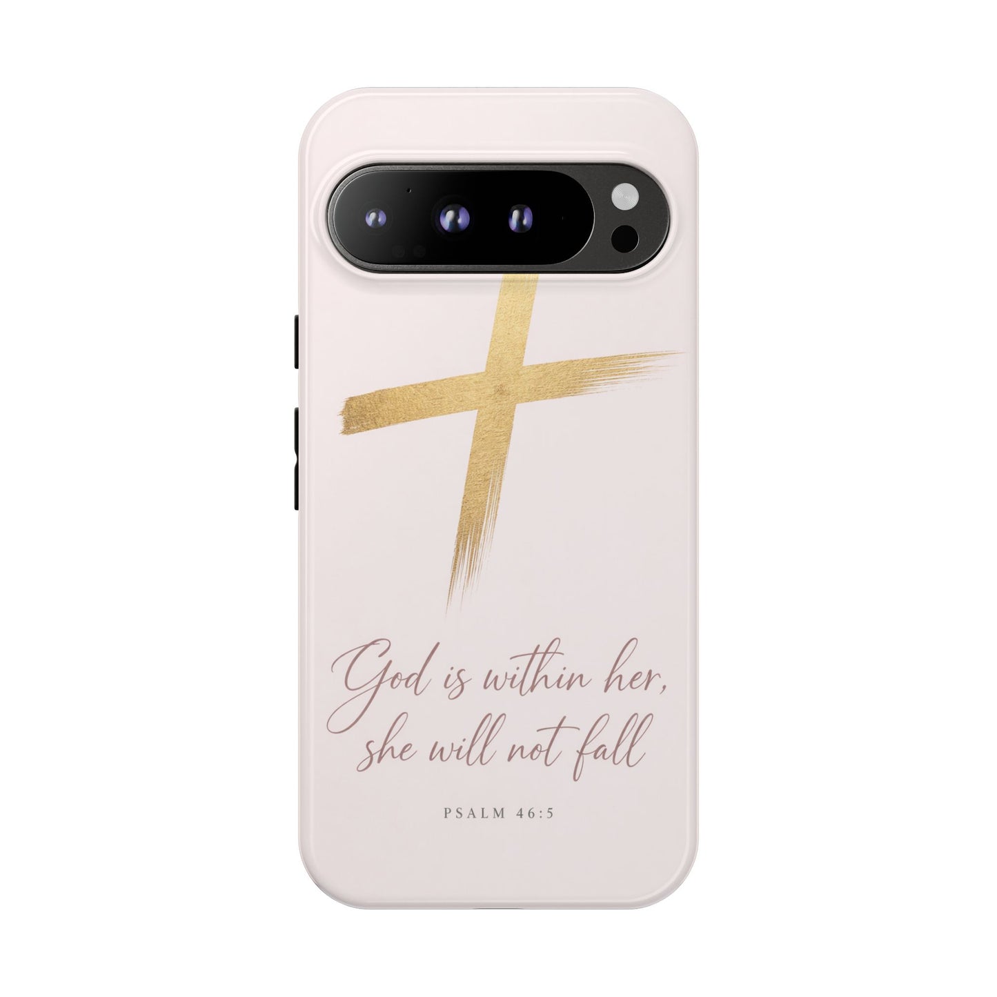 Psalm 46:5 God Is Within Her Christian Cross Phone Case Faith Gift