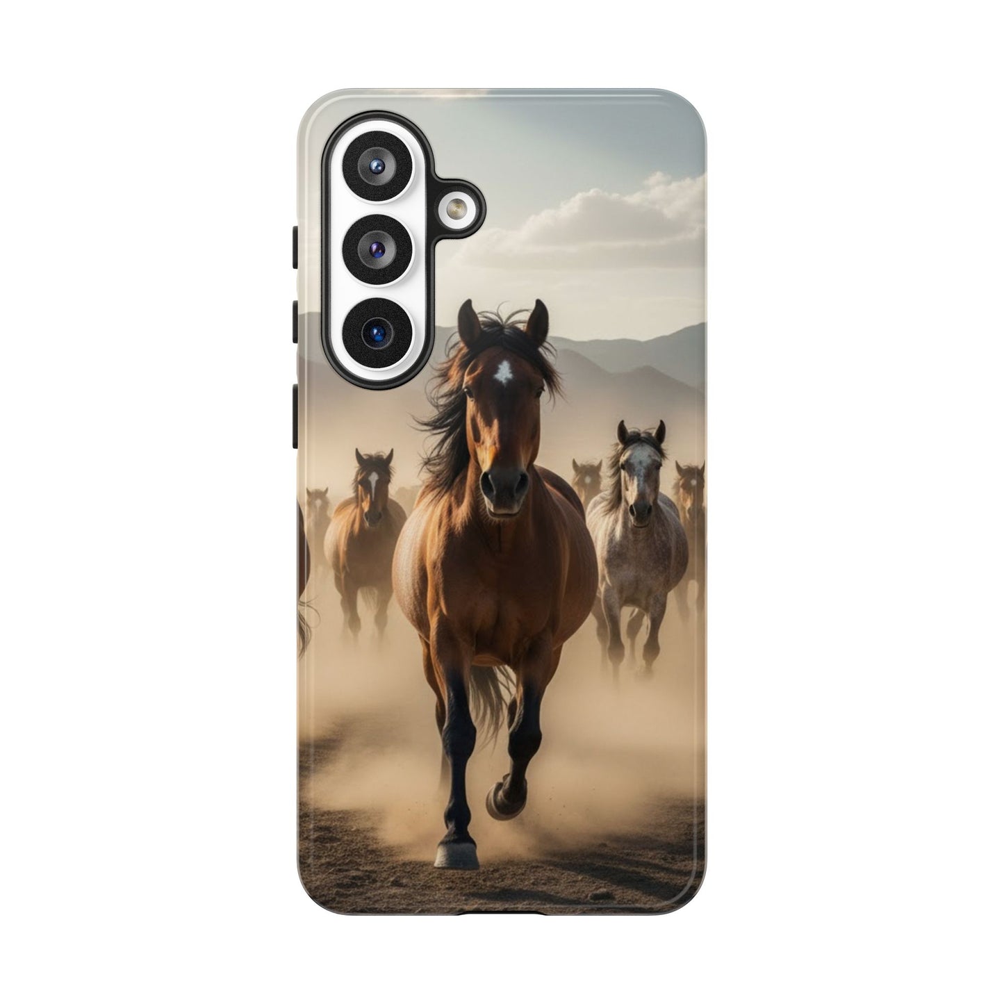 Running Horses Phone Case – Wild Mustang Herd Tough Case (iPhone, Samsung, Pixel)