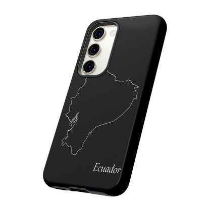 Ecuador Outline Phone Case – Minimal Country Map Tough Case (iPhone, Samsung, Pixel)