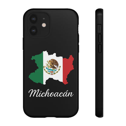 Michoacán Mexico Flag Map Phone Case | Mexican American Pride Tough Case for iPhone & Samsung