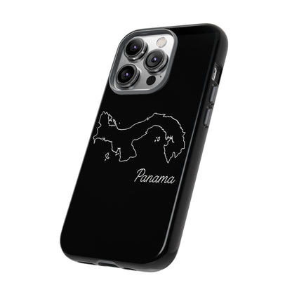 Panama Outline Phone Case – Minimal Country Map Tough Case (iPhone, Samsung, Pixel)
