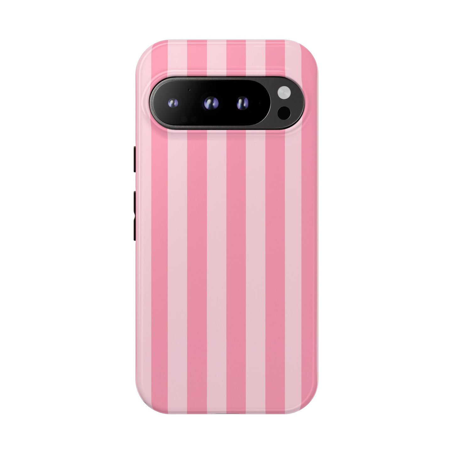 Pink Stripe Phone Case – Pastel Coquette Aesthetic Tough Protective Case