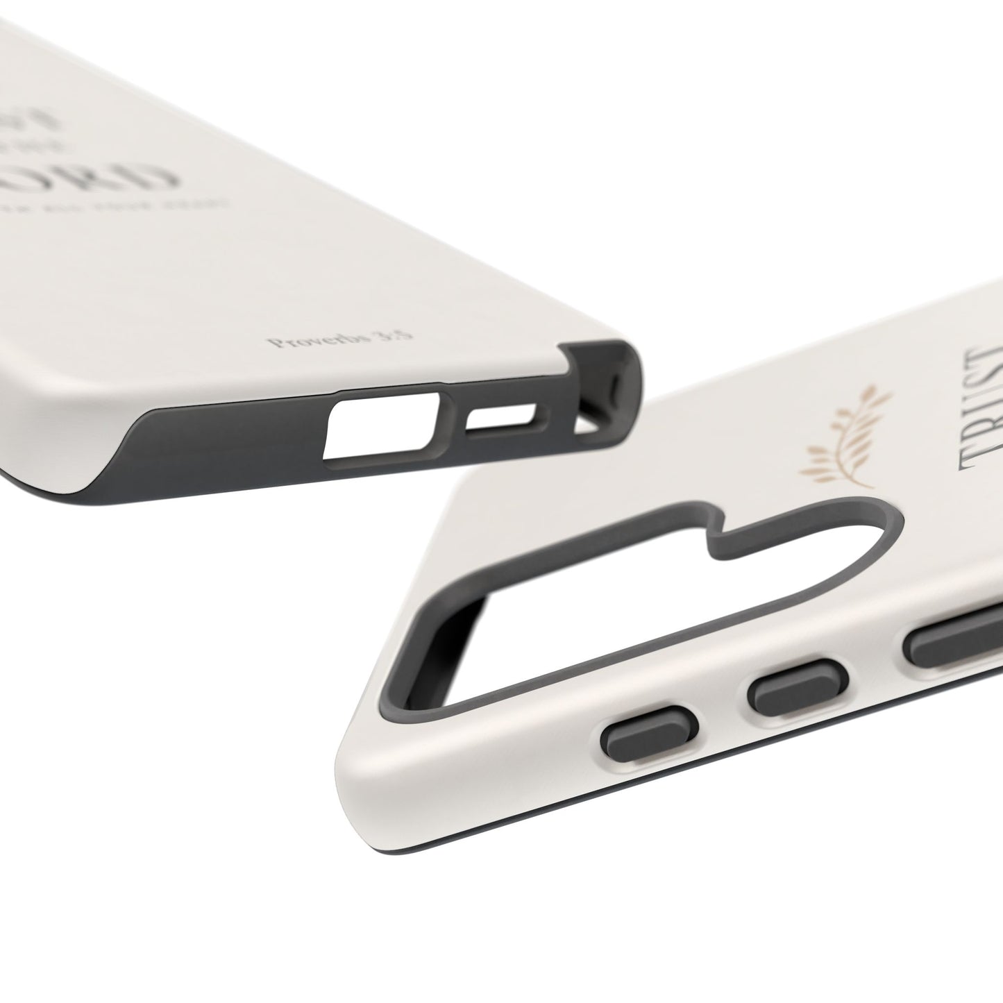 Proverbs 3:5 Christian Phone Case Trust in the Lord Minimalist Faith Cover