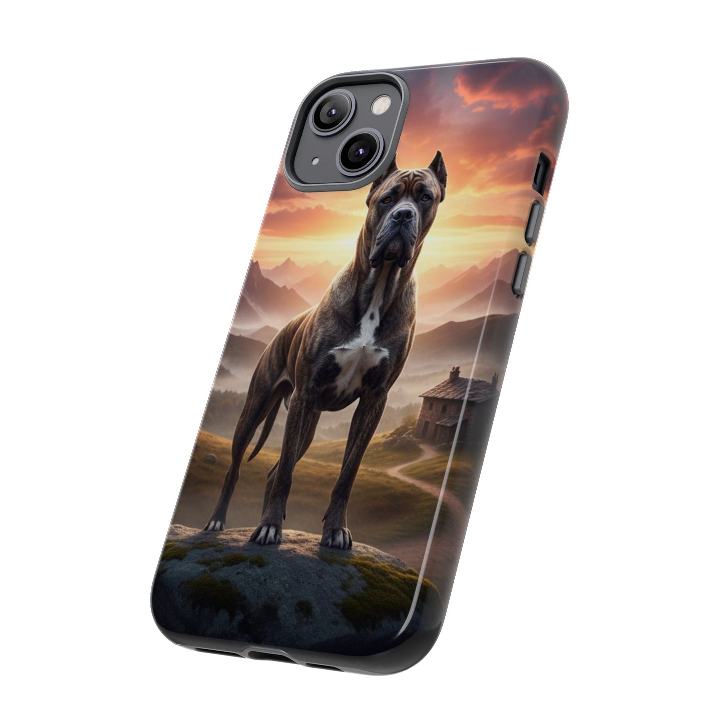Cane Corso Phone Case – Guard Dog Sunset Tough Case (iPhone, Samsung, Pixel) | Dog Lover Gift