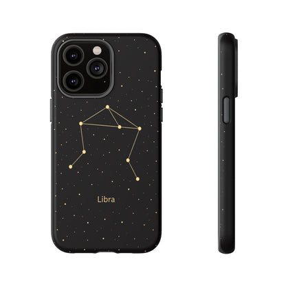 Libra Zodiac Constellation Phone Case – Luxe Gold Celestial Cover