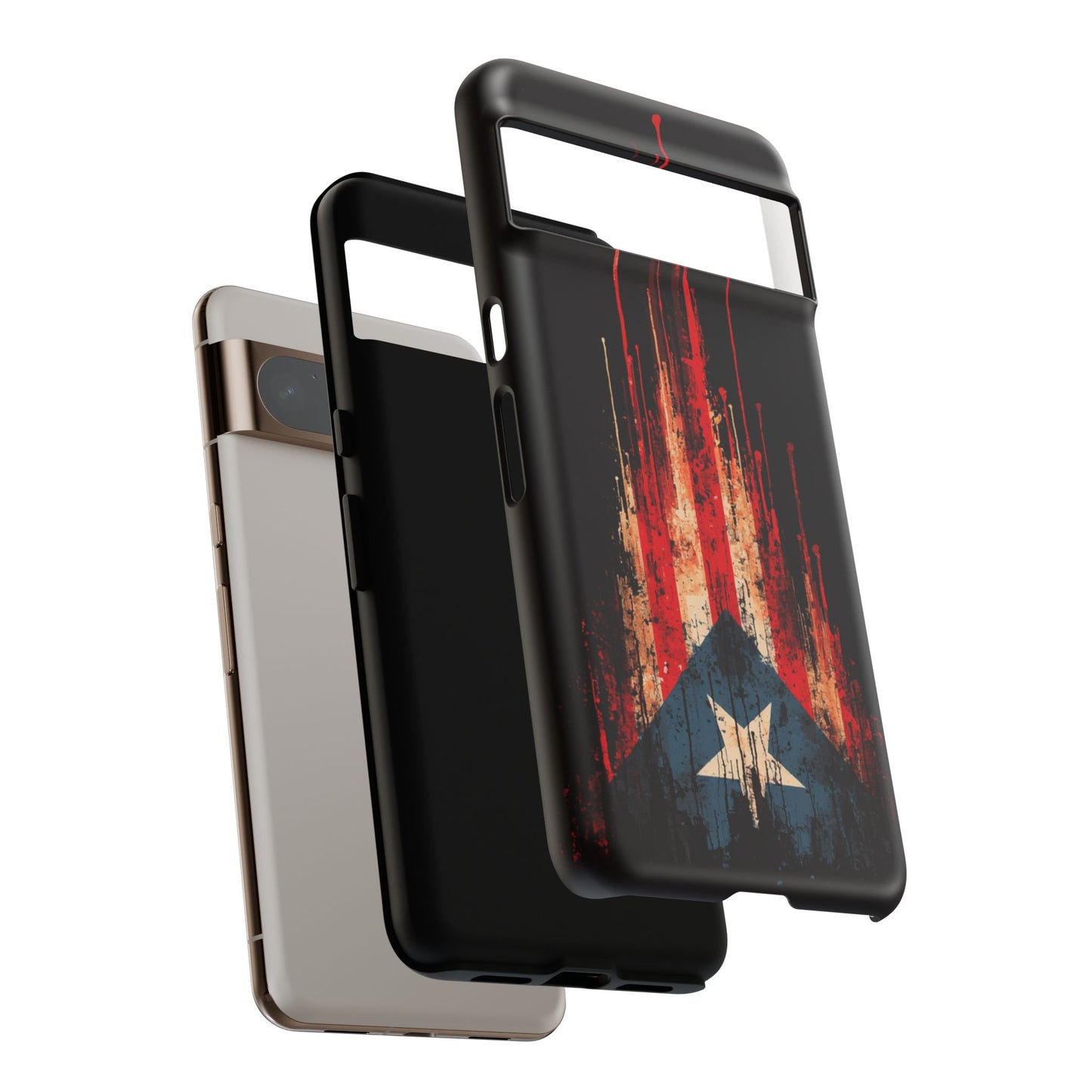 Puerto Rico Flag Phone Case | Distressed Puerto Rican Flag Tough Case | Boricua Pride Protective iPhone Samsung Cover