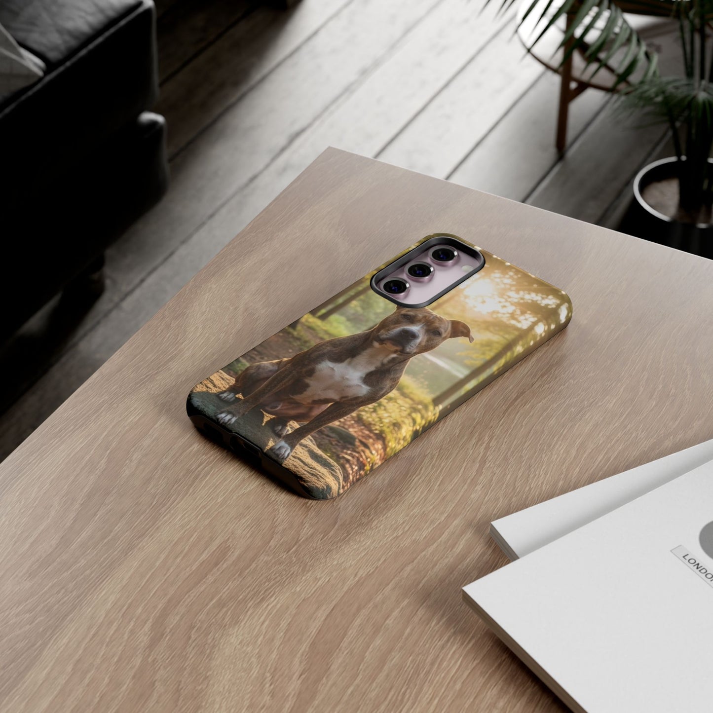 Pit Bull Phone Case – Dog Portrait Tough Case (iPhone, Samsung, Pixel)