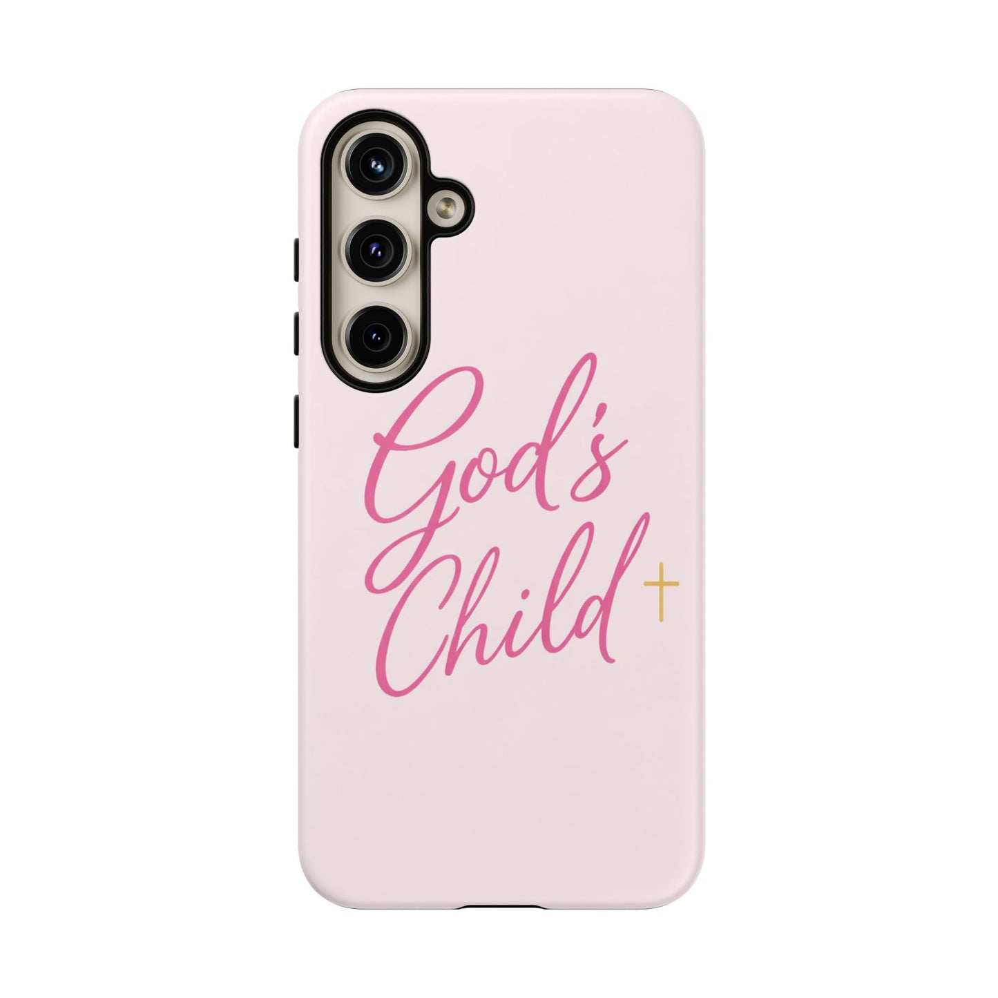 Gods Child Phone Case Christian Pink Aesthetic Tough iPhone Case