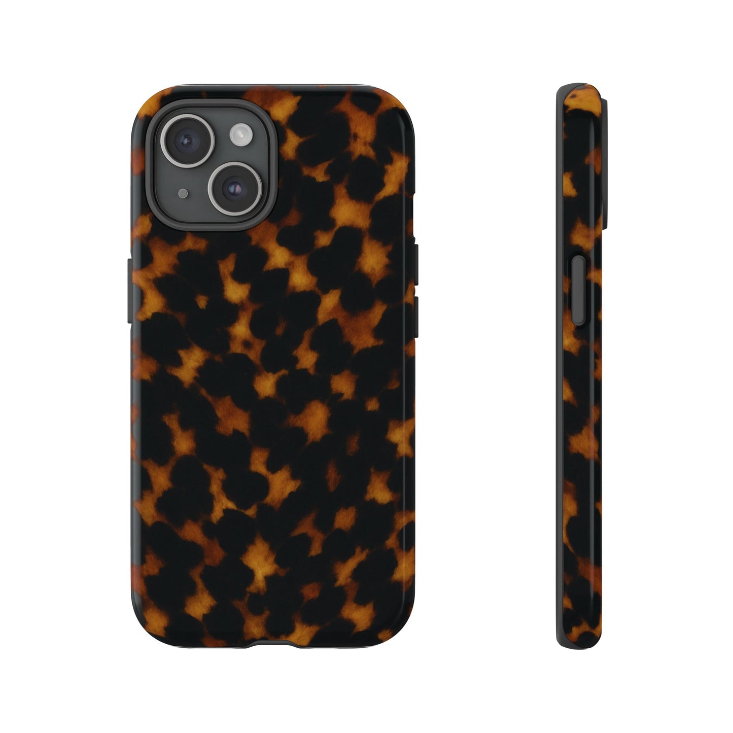 Tortoiseshell Phone Case – Brown Leopard Pattern Luxury Tough Protective Case