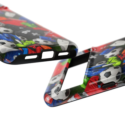 Soccer Ball Pattern Phone Case – Sports Fan Tough Protective Game Day Case