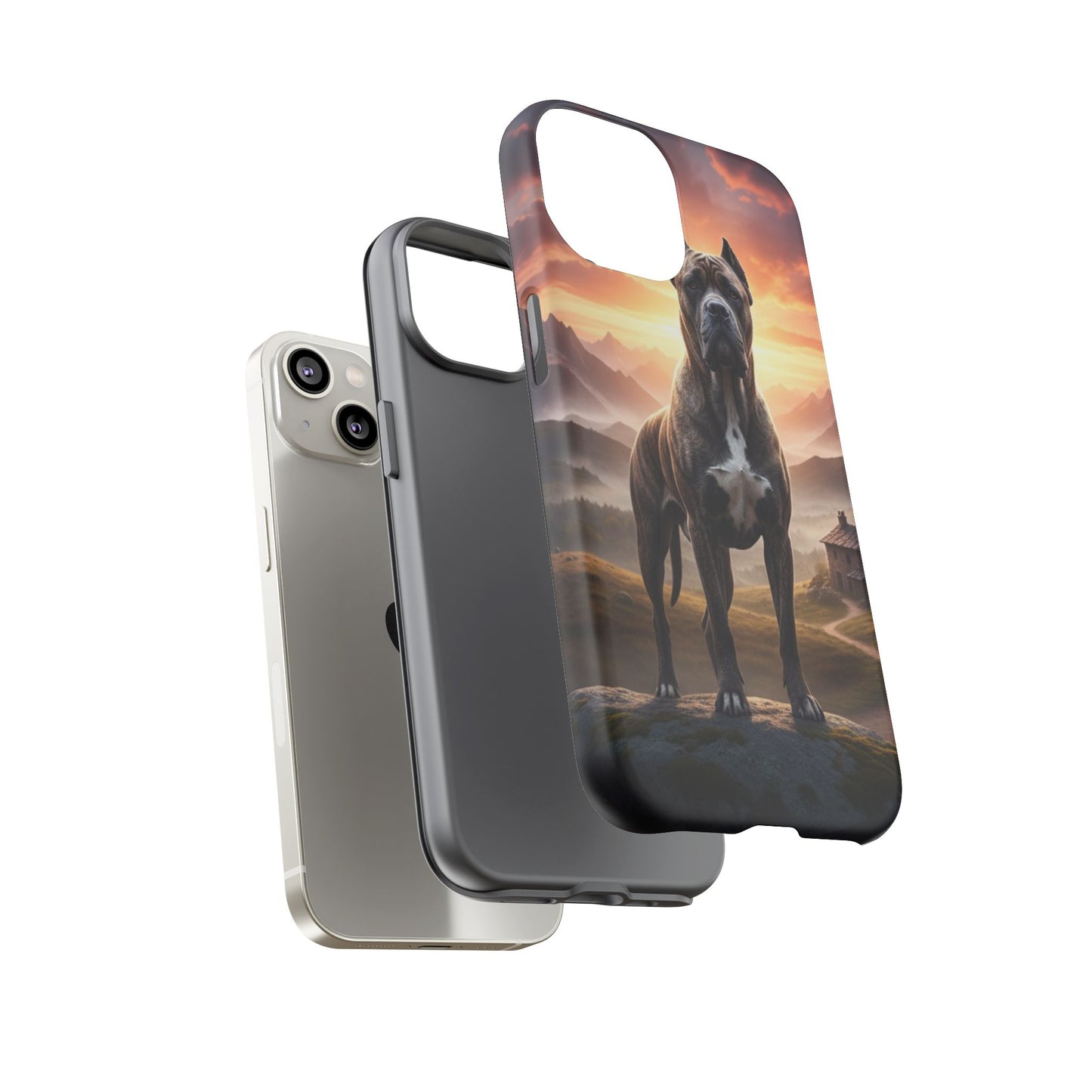 Cane Corso Phone Case – Guard Dog Sunset Tough Case (iPhone, Samsung, Pixel) | Dog Lover Gift