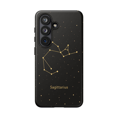 Sagittarius Zodiac Constellation Phone Case – Luxe Gold Celestial Cover