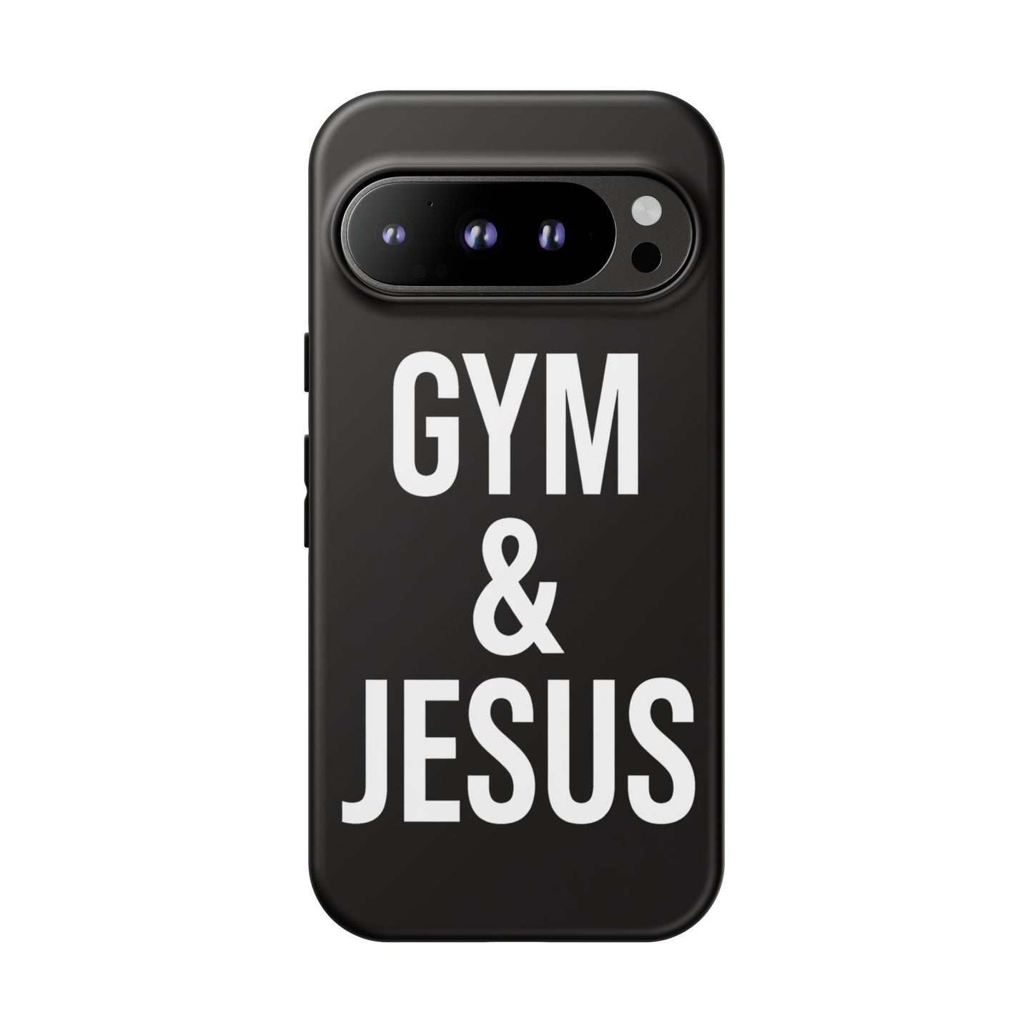 Gym & Jesus Phone Case Christian Faith Workout Gym Motivation Case