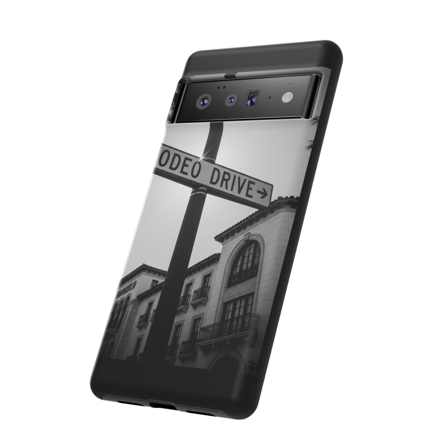 Rodeo Drive Phone Case | Los Angeles Aesthetic Black & White Photography | Luxury LA Street Tough Case for iPhone & Samsung