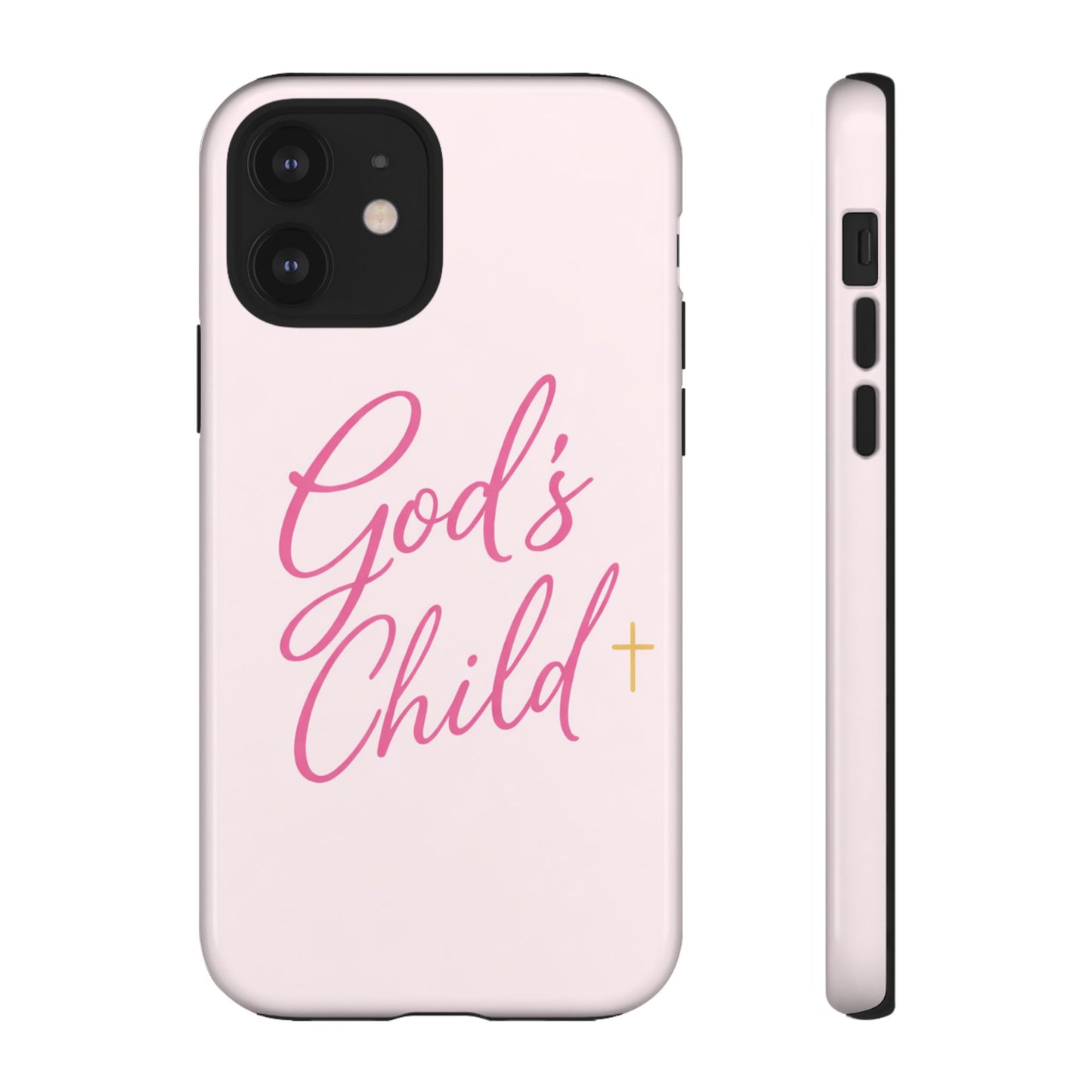 Gods Child Phone Case Christian Pink Aesthetic Tough iPhone Case