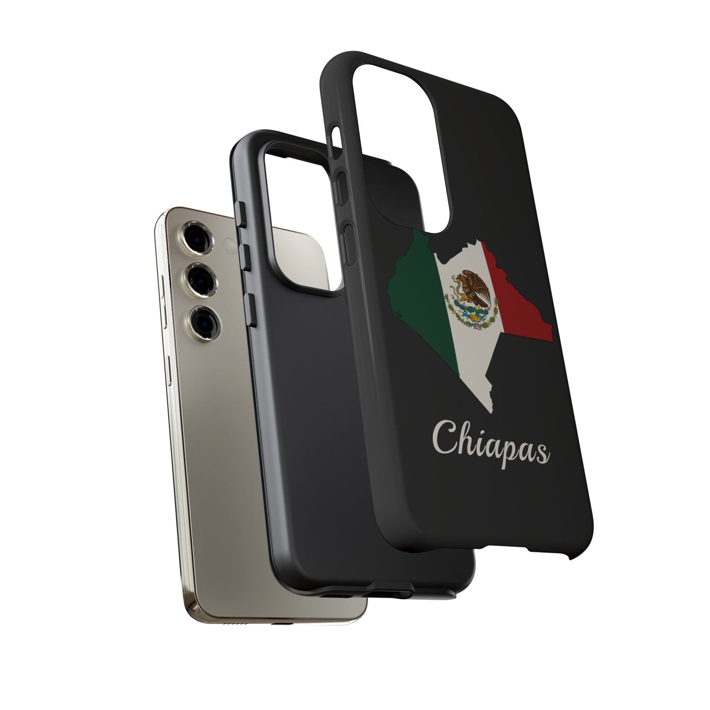 Chiapas Mexico Flag Map Phone Case | Mexican American Pride Tough Case for iPhone & Samsung