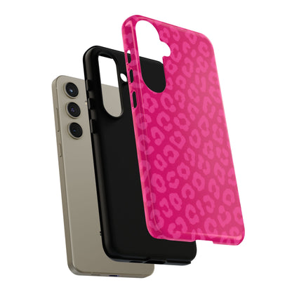 Hot Pink Leopard Print Phone Case – Bold Coquette Leopard Tough Case