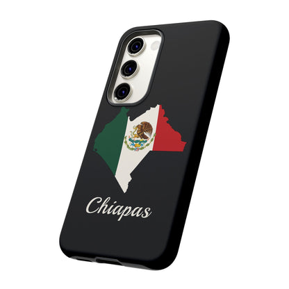 Chiapas Mexico Flag Map Phone Case | Mexican American Pride Tough Case for iPhone & Samsung