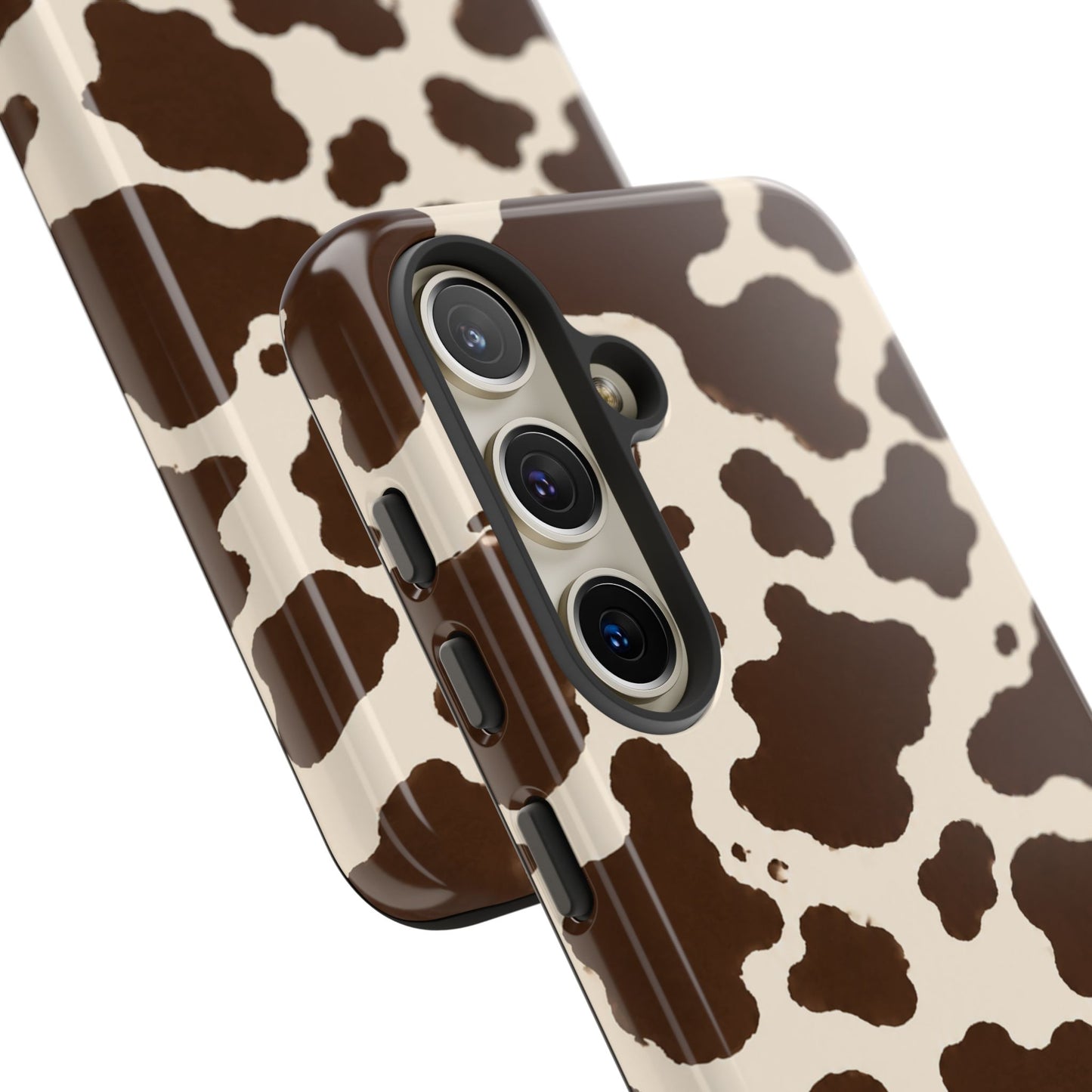 Western Cow Print Tough Phone Case for iPhone Samsung Galaxy Pixel