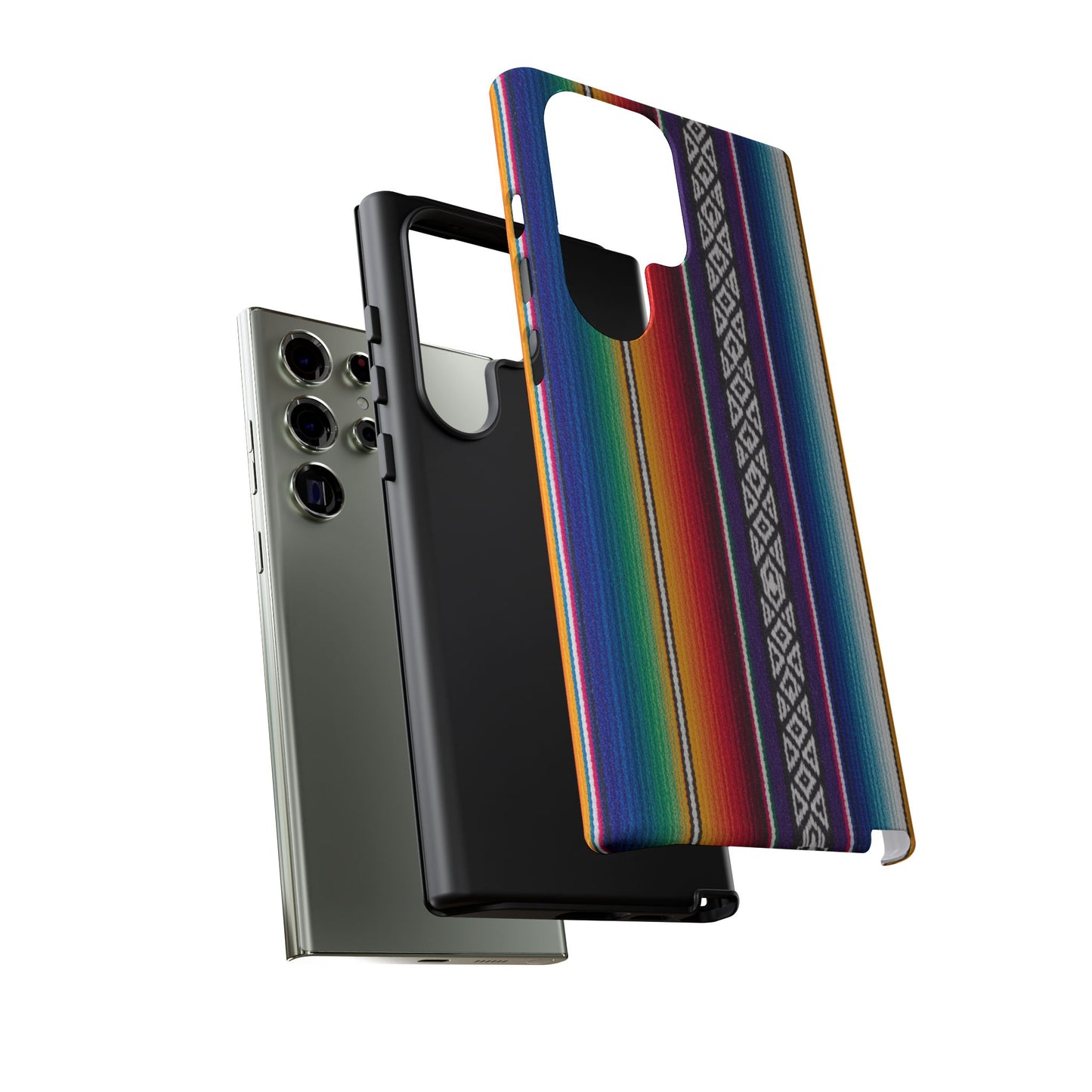 Serape Stripe Phone Case – Colorful Mexican Blanket Pattern Tough Case