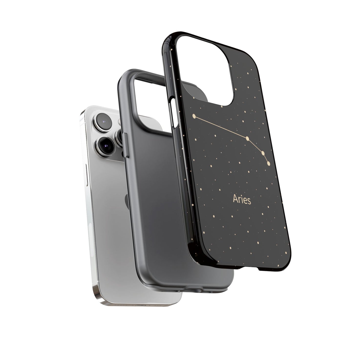 Aries Zodiac Constellation Phone Case – Luxe Gold Celestial Cover